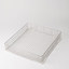 Panier rectangulaire en fil métallique avec motif en grille et cadre en métal, compatible avec le Decon Washer Pro S.