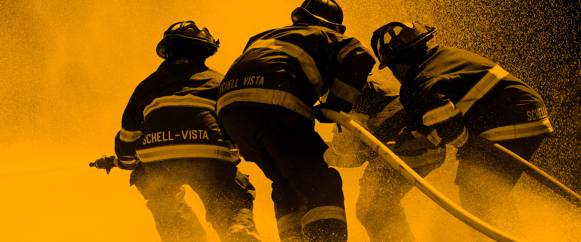 Firefighters Hose Yellow 1920X800